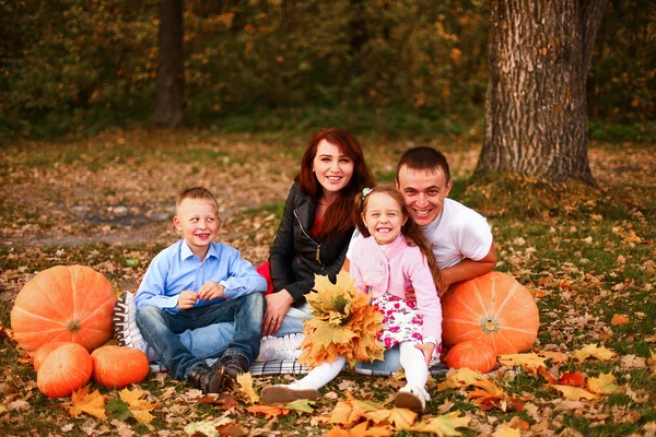 Šťastná rodina. — Stock fotografie