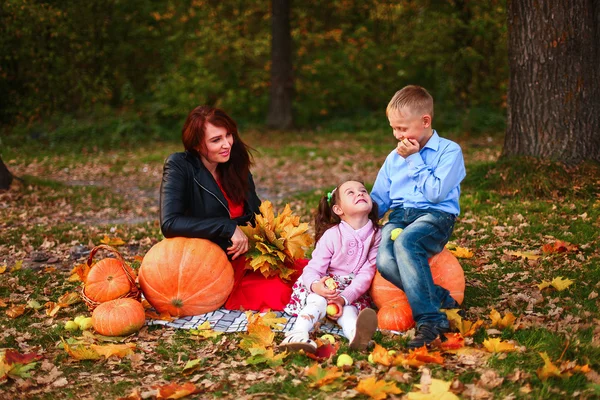 A família feliz . — Fotografia de Stock