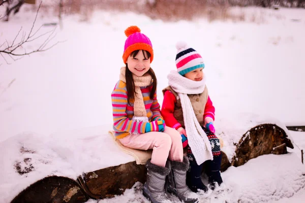 De gelukkige kinderen. — Stockfoto