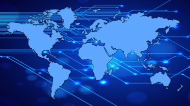 Dijital dünya haritası