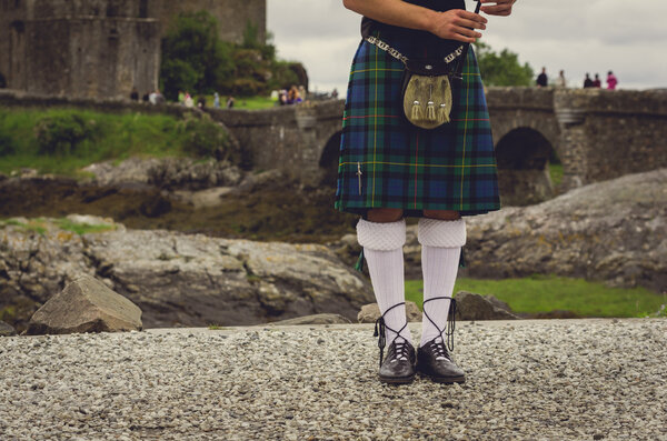 Bagpiper in Edinburgh, Scotland