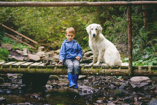 Aventures enfants en forêt — Photo