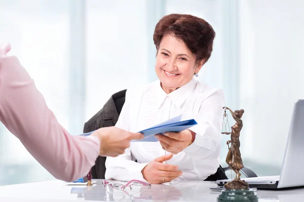 Lawyer on his workplace — Stock Photo, Image