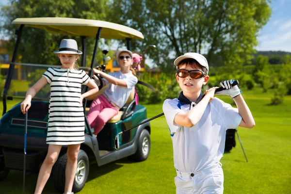 Kids golf competition — Stock Photo, Image