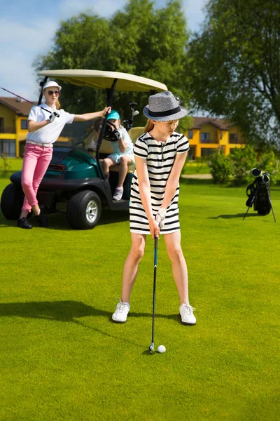 Kids golf competition — Stock Photo, Image