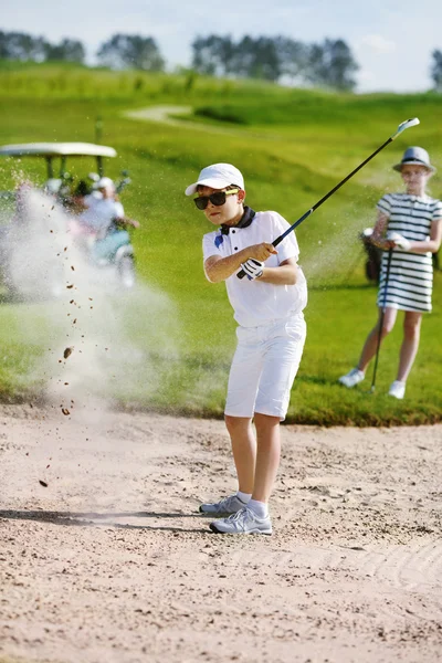 Kinderen golfcompetitie — Stockfoto