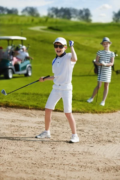 Crianças competição de golfe — Fotografia de Stock