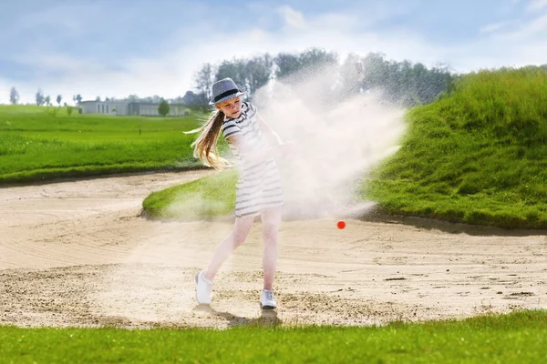 Діти гольф конкуренції — стокове фото