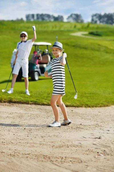 Gara di golf per bambini — Foto Stock