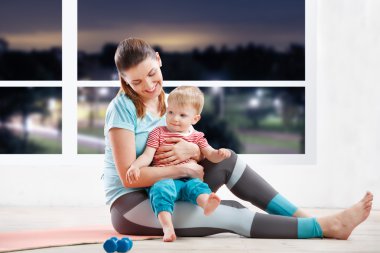 Anne ile bebek fitness