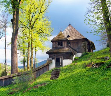 Nadir bir Unesco kilise Lestiny, Slovakya