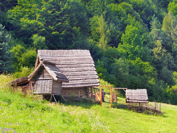 A Celtic farmstead in the Havranok, Slovakia.