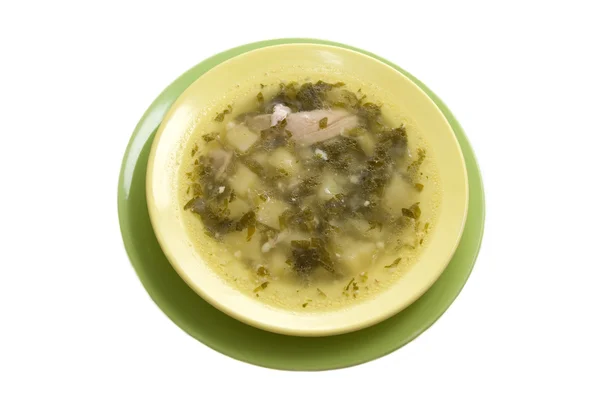 Kuzukulağı gelen yeşil pancar çorbası