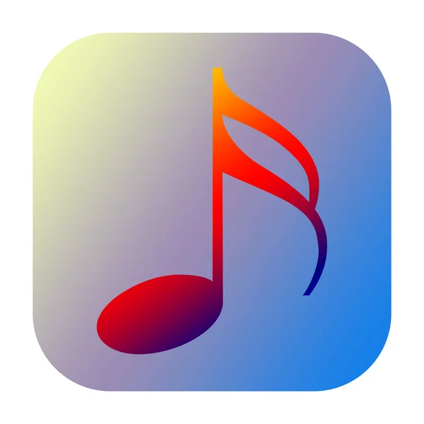 Music note icon — Stock Photo, Image