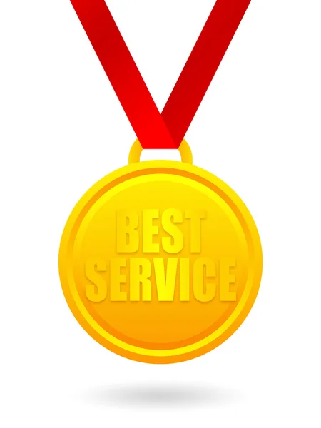 Best service medal — Stock Photo, Image