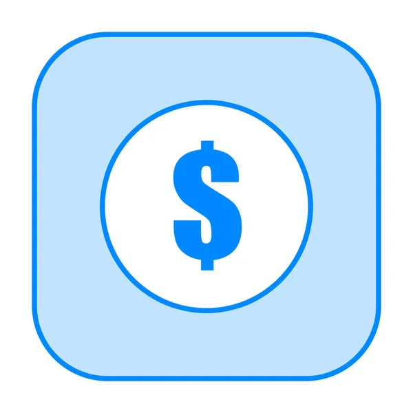 Ikona monety dolara — Zdjęcie stockowe
