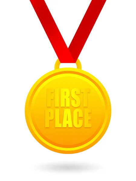 First place golden medal — Stock Photo, Image