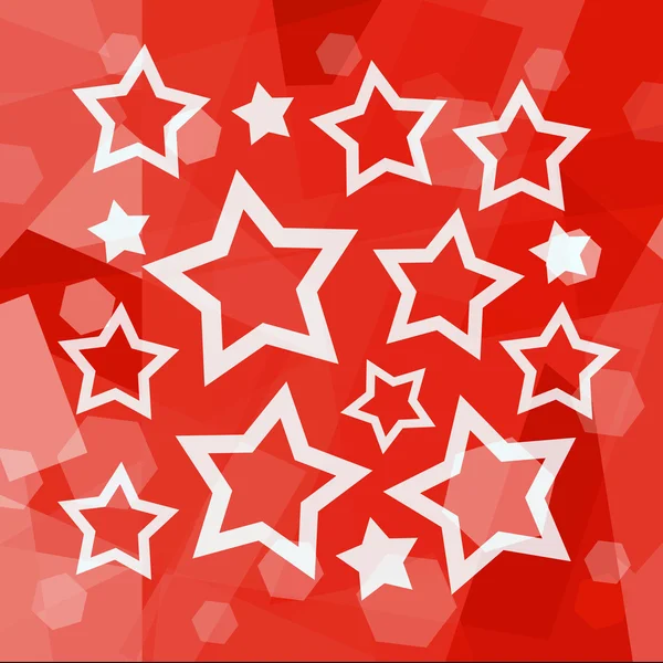 Sterne roter Hintergrund — Stockfoto