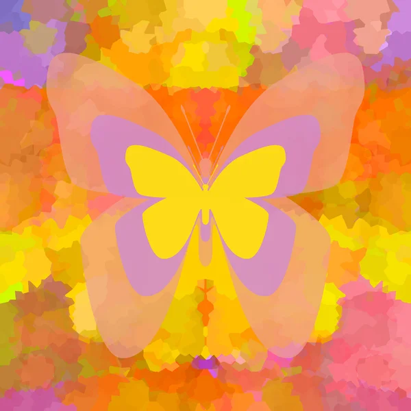 蝴蝶抽象背景 — 图库照片