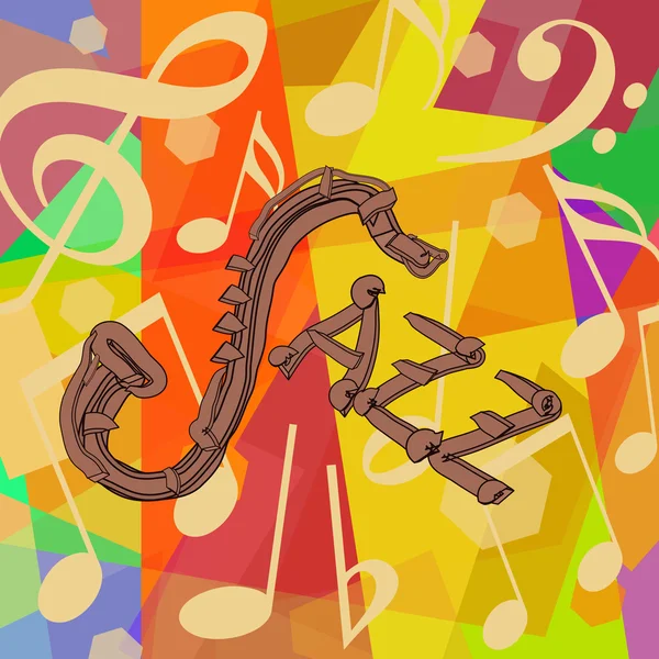 Jazz music background — Stock Photo, Image