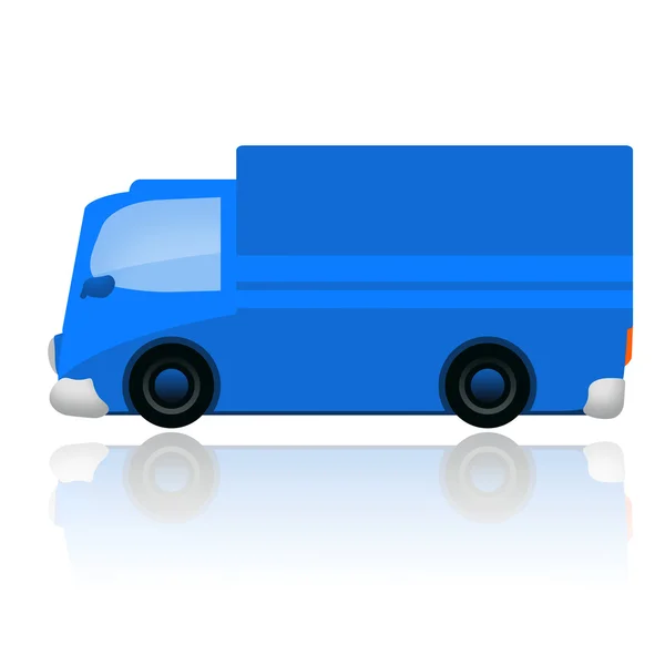 Blue delivery van — Stock Photo, Image