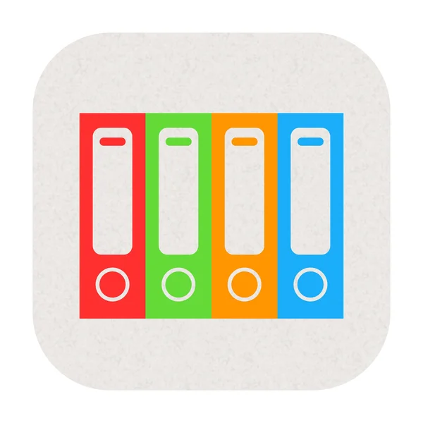 File folders icon — Stock Photo, Image