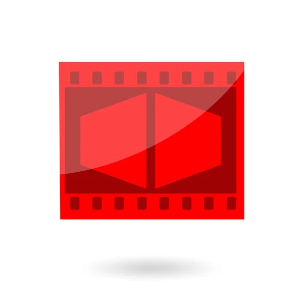 Film glossy icon — Stock Photo, Image