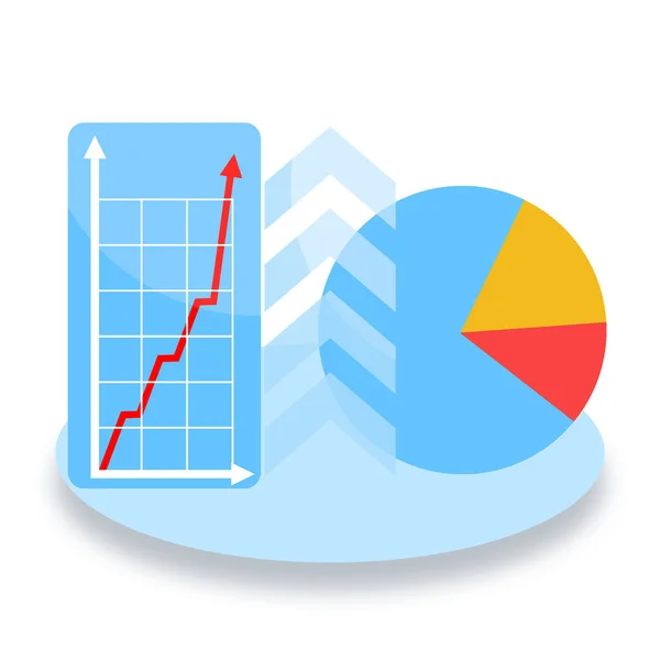 Finans Ekomomik Grafik Diyagram — Stok fotoğraf