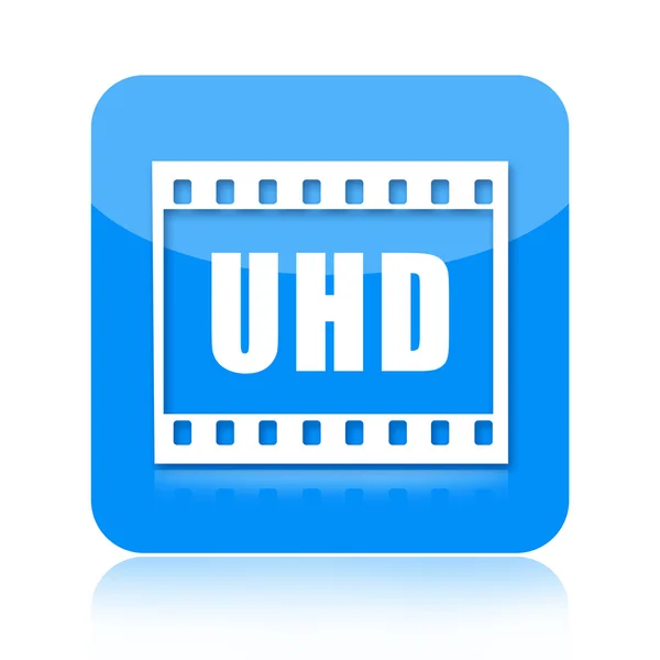 Icona video Uhd — Foto Stock