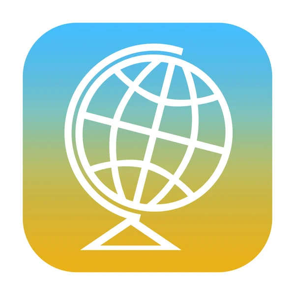 Globe-icoon — Stockfoto