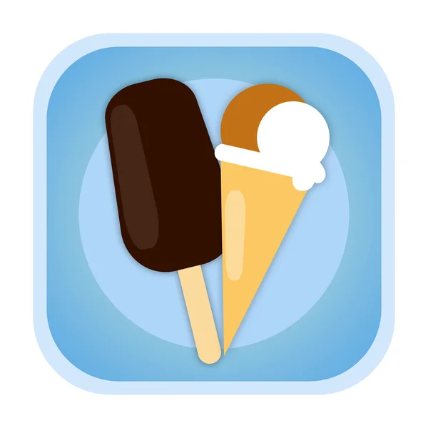 Ice cream icon — Stock Photo, Image