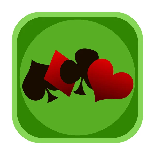 Card games icon — Stock Photo, Image