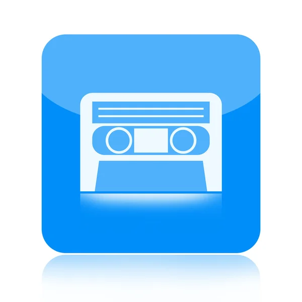 Cassette tape pictogram — Stockfoto