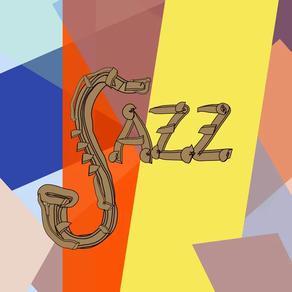 Jazzens bakgrund — Stockfoto