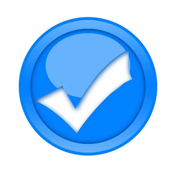 Check mark button — Stock Photo, Image