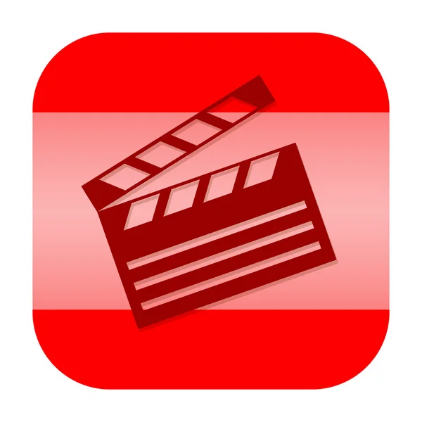 Clapperboard icon — Stock Photo, Image