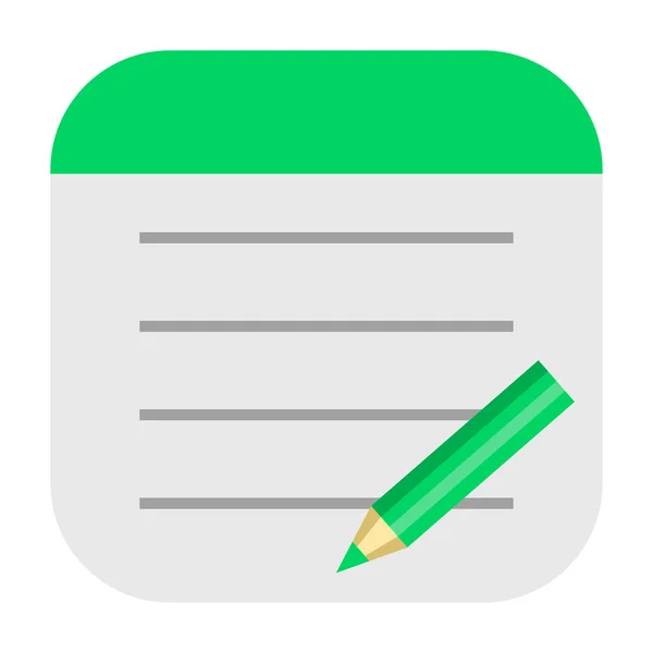 Notepad icon — Stock Photo, Image