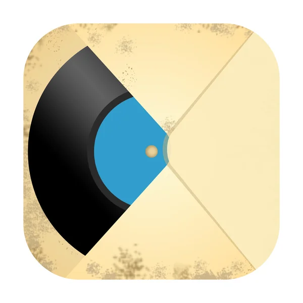 Vinyl record icon — Stock Photo, Image