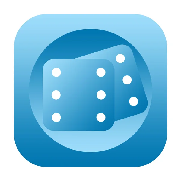 Dice icon — Stock Photo, Image