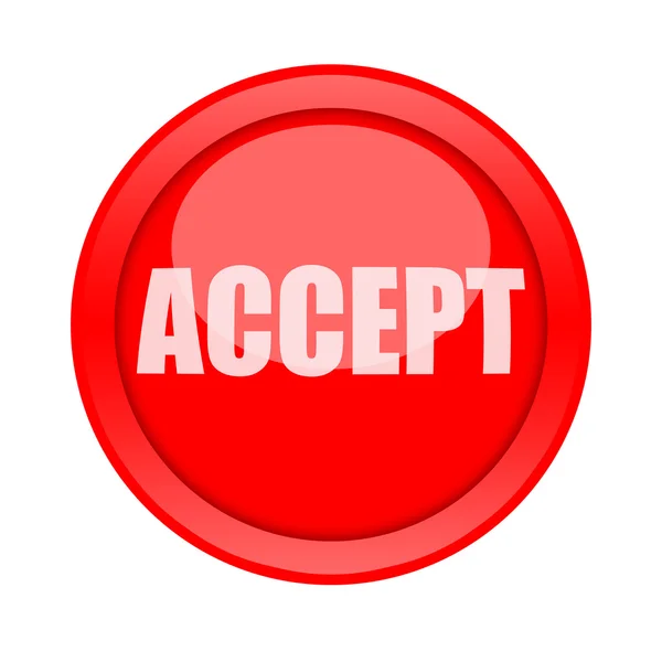 Accept button — Stock Photo, Image