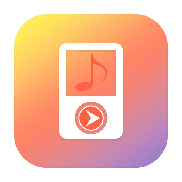 Müzik player simgesi — Stok fotoğraf