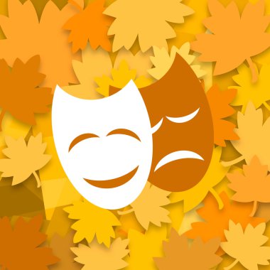 Theatrical season background clipart