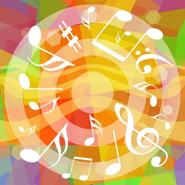 Music notes background — Stock Photo, Image