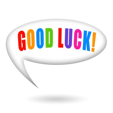 İyi şanslar konuşma balonu