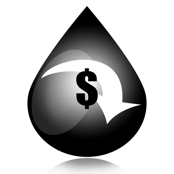 Oil price falls — Stock Photo, Image