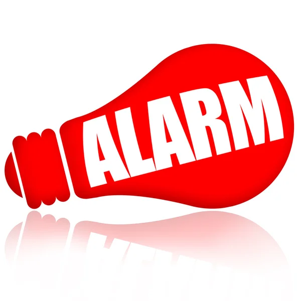 Alarm röd lampa — Stockfoto