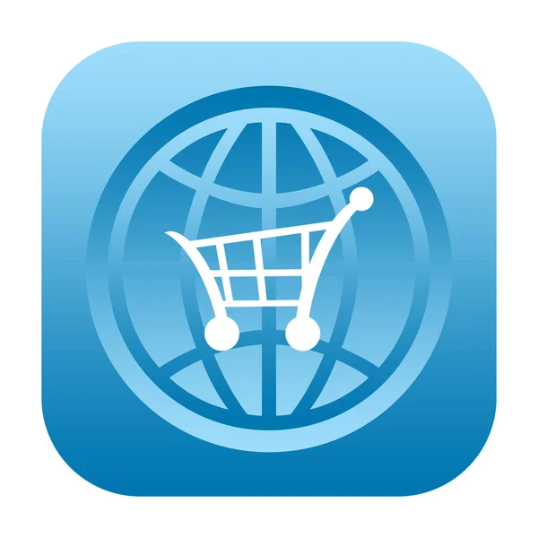 Global shopping icon — Stock Photo, Image