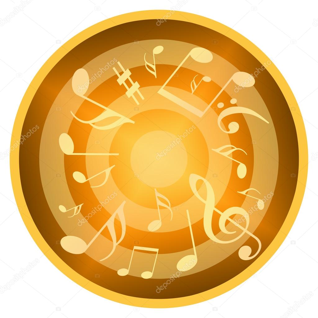 Music circle background