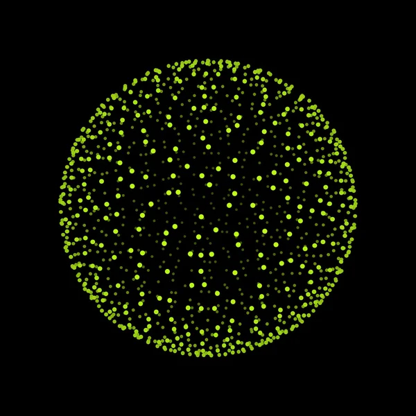 La Esfera Consta de Puntos. Resumen de Globe Grid. Ilustración de esfera. Diseño de rejilla 3D. Estilo de tecnología 3D. Redes - Globe Design.Technology Concept (en inglés). Ilustración vectorial . — Archivo Imágenes Vectoriales