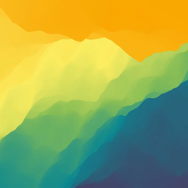 Paysage de montagne. Terrain montagneux. Mountain Design. Silhouettes vectorielles de milieux montagneux. Coucher de soleil. Peut être utilisé pour la bannière, le prospectus, la couverture de livre, l'affiche, les bannières Web . — Image vectorielle